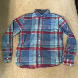 Long sleeve plaid button down J Crew
